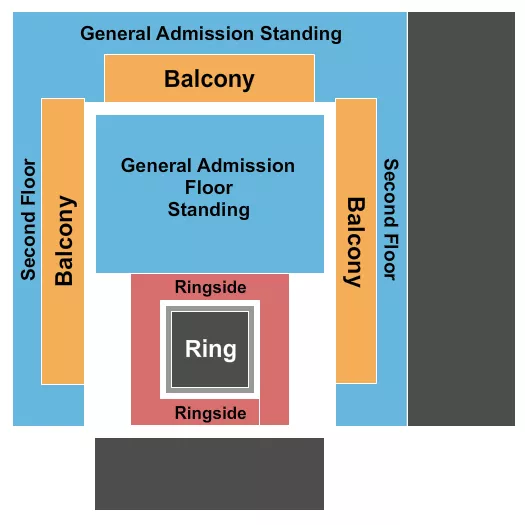 BROOKLYN BOWL NASHVILLE WRESTLING W BALCONY Seating Map Seating Chart