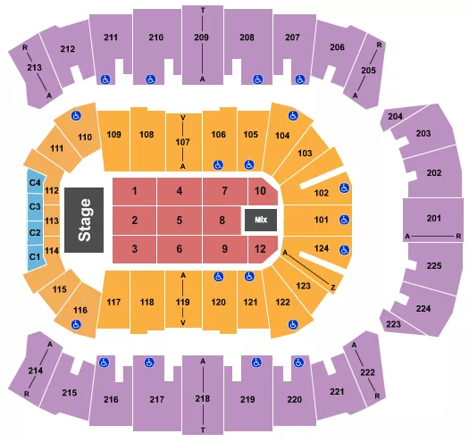 ANTHONY HAMILTON Seating Map Seating Chart