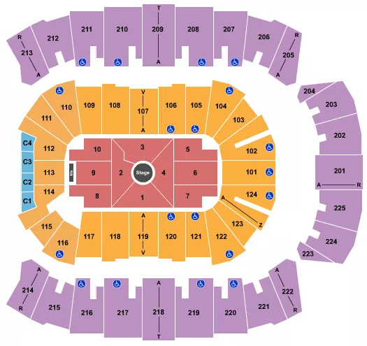 NATE BARGATZE Seating Map Seating Chart