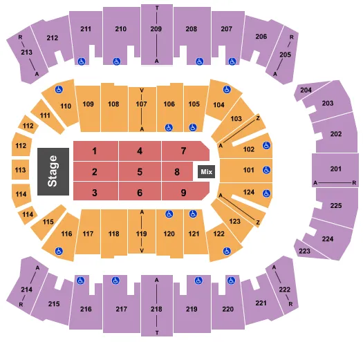 ENDSTAGE 7 Seating Map Seating Chart