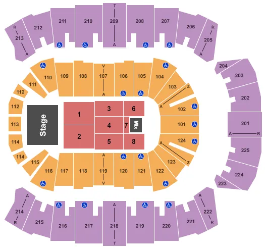 ENDSTAGE 5 Seating Map Seating Chart