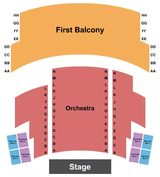 ENDSTAGE 3 Seating Map Seating Chart