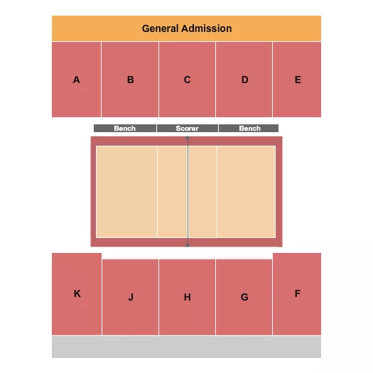 VOLLEYBALL Seating Map Seating Chart