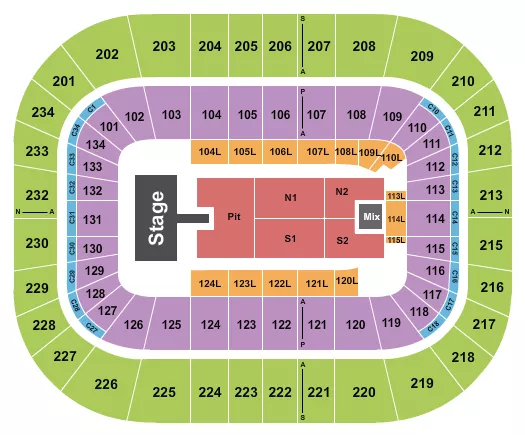 ELLA LANGLEY Seating Map Seating Chart