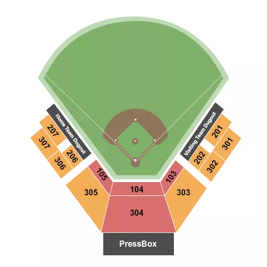 SOFTBALL Seating Map Seating Chart