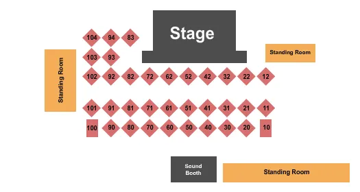 ENDSTAGE Seating Map Seating Chart