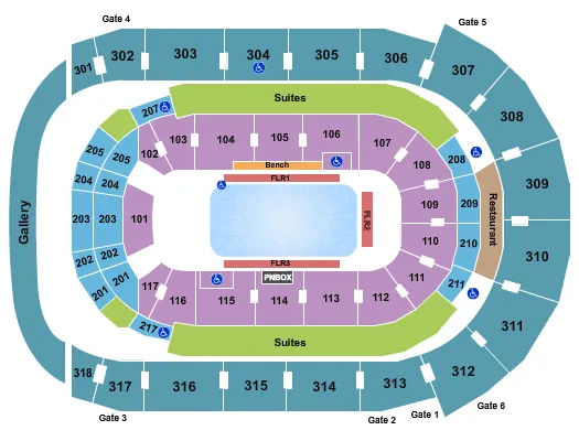 DISNEY ON ICE 2 Seating Map Seating Chart