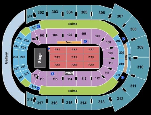 ENDSTAGE 4 Seating Map Seating Chart