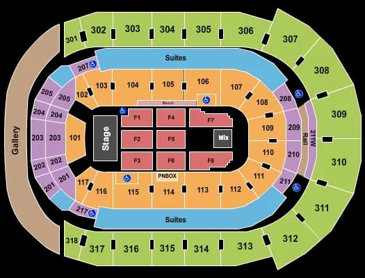 ENDSTAGE 6 Seating Map Seating Chart