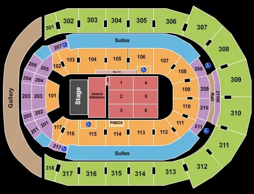 GA RSV FLOOR Seating Map Seating Chart