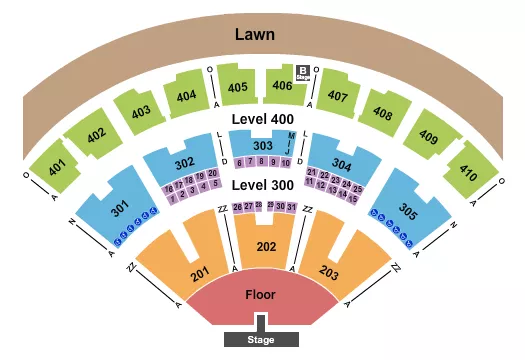ALEX WARREN Seating Map Seating Chart