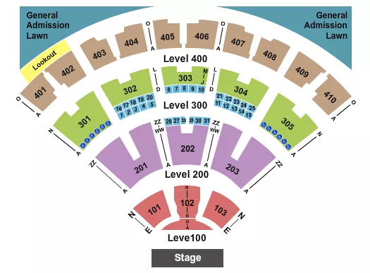 ENDSTAGE 2 Seating Map Seating Chart