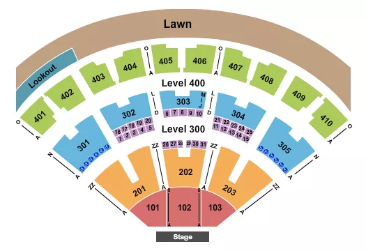 ENDSTAGE Seating Map Seating Chart