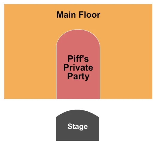 BUGSYS CABARET AT FLAMINGO HOTEL PIFF THE MAGIC DRAGON Seating Map Seating Chart
