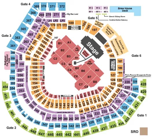 NOAH KAHAN Seating Map Seating Chart
