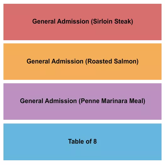 BUSKIRK CHUMLEY THEATER GALA Seating Map Seating Chart