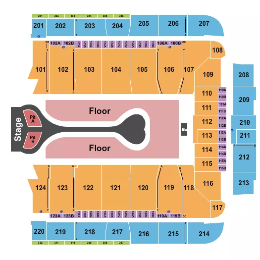 BENSON BOONE Seating Map Seating Chart