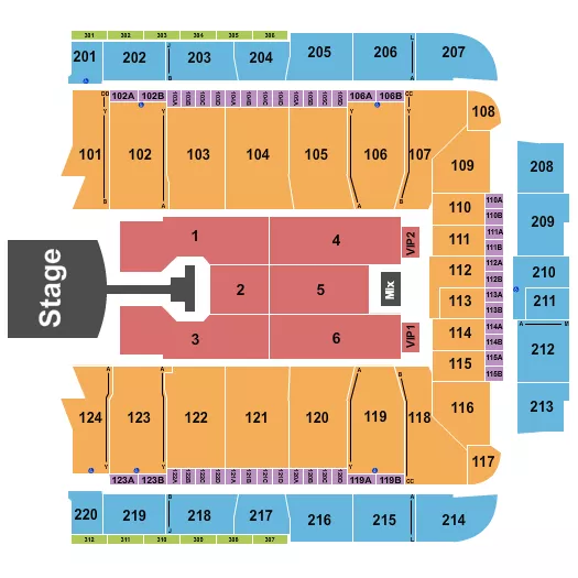JONAS BROTHERS Seating Map Seating Chart