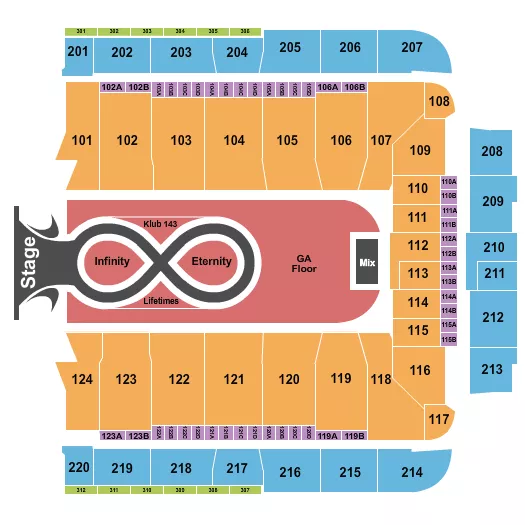 KATY PERRY Seating Map Seating Chart