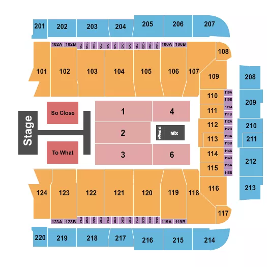 TATE MCRAE Seating Map Seating Chart