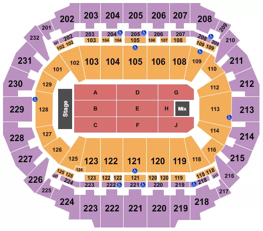ENDSTAGE 8 Seating Map Seating Chart