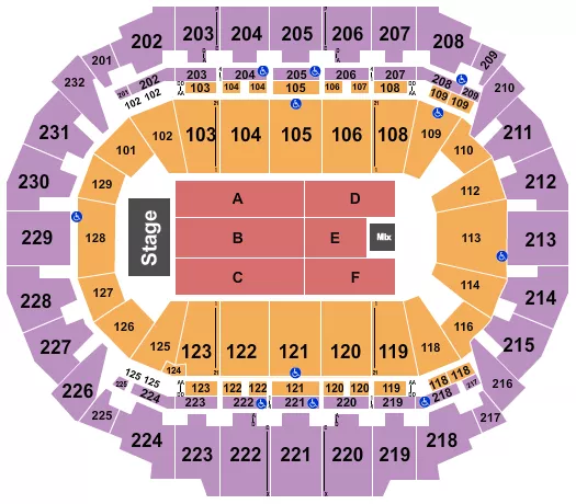 JEFF DUNHAM Seating Map Seating Chart