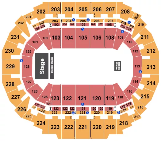 RODEO Seating Map Seating Chart