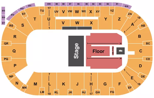 HALF HOUSE RSV WITH WC Seating Map Seating Chart