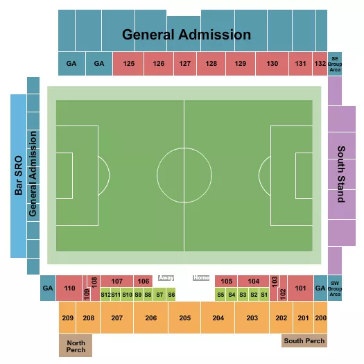 SOCCER 3 Seating Map Seating Chart
