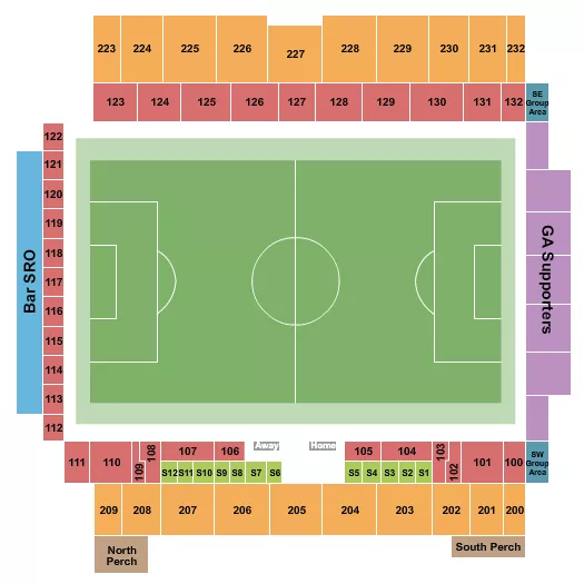 SOCCER Seating Map Seating Chart