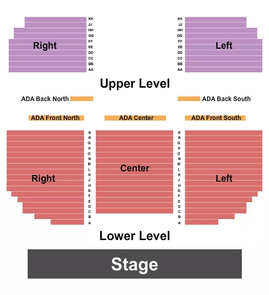 ENDSTAGE Seating Map Seating Chart