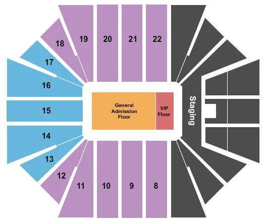 MIGOS Seating Map Seating Chart