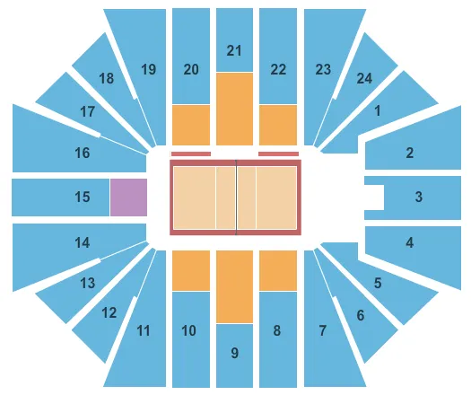 VOLLEYBALL Seating Map Seating Chart
