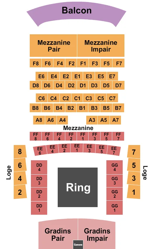 LANTRE DU TIGRE Seating Map Seating Chart