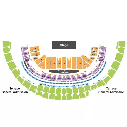 BATTLE OF THE BANDS Seating Map Seating Chart