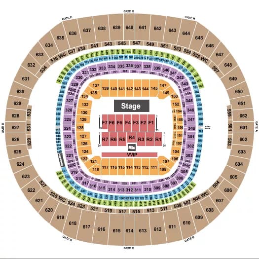 ESSENCE FESTIVAL Seating Map Seating Chart