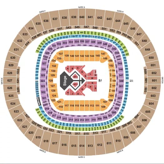 USHER Seating Map Seating Chart