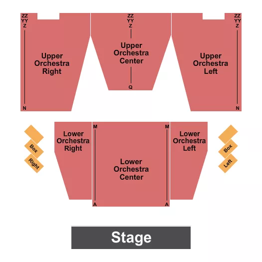 ENDSTAGE Seating Map Seating Chart