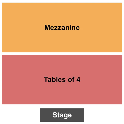 MEZZ TABLES FOR 4 Seating Map Seating Chart