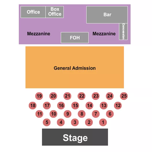 TABLES GA MEZZ Seating Map Seating Chart