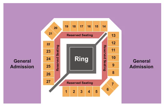 BOXING 2 Seating Map Seating Chart