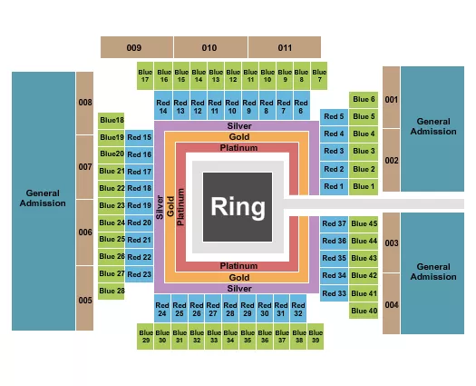 MMA 2 Seating Map Seating Chart