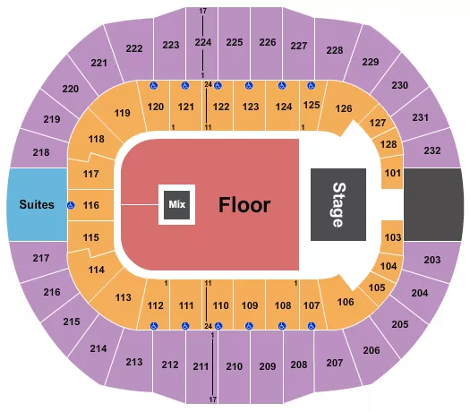 BOOSIE BASH Seating Map Seating Chart