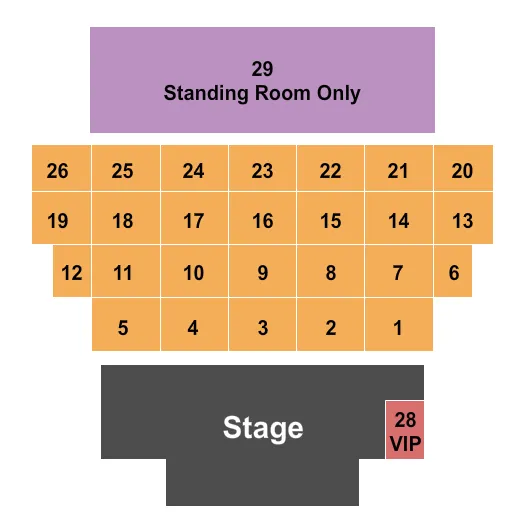 ENDSTAGE Seating Map Seating Chart