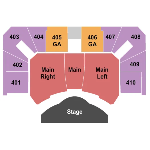 CALVARY CHURCH IL END STAGE Seating Map Seating Chart