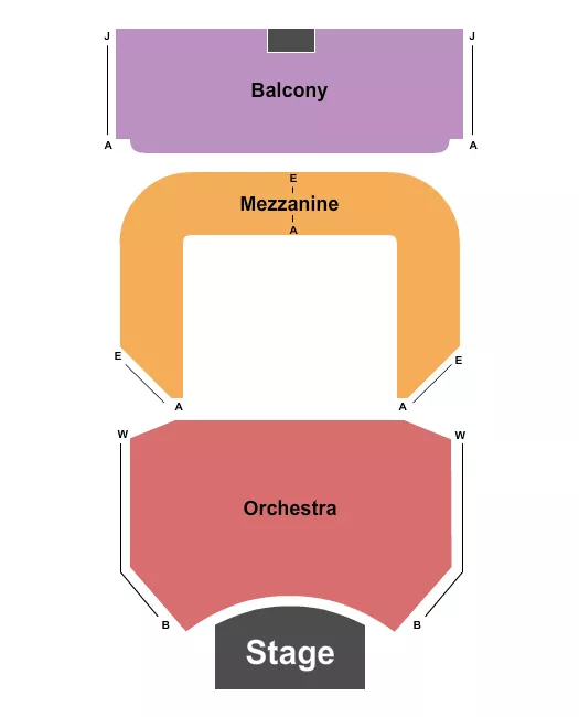 END STAGE Seating Map Seating Chart