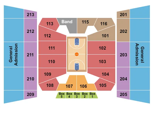 BASKETBALL WOMEN Seating Map Seating Chart