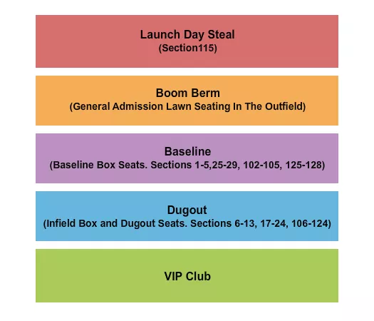 BOOM BALL Seating Map Seating Chart