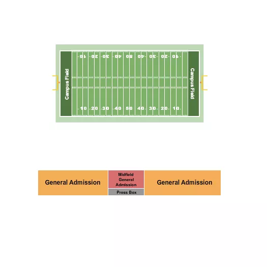 FIELD GA Seating Map Seating Chart