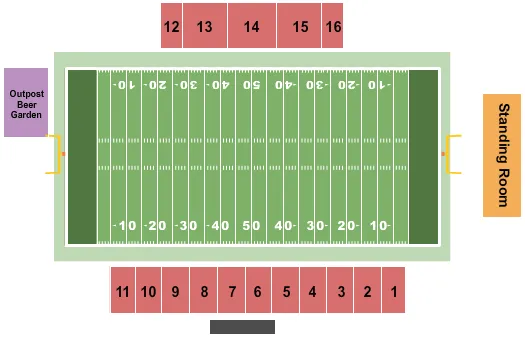 FOOTBALL Seating Map Seating Chart